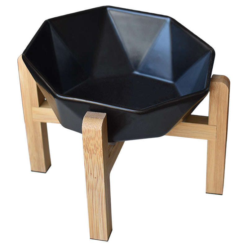 Ceramic high-footed cat food bowl Pets Fashion