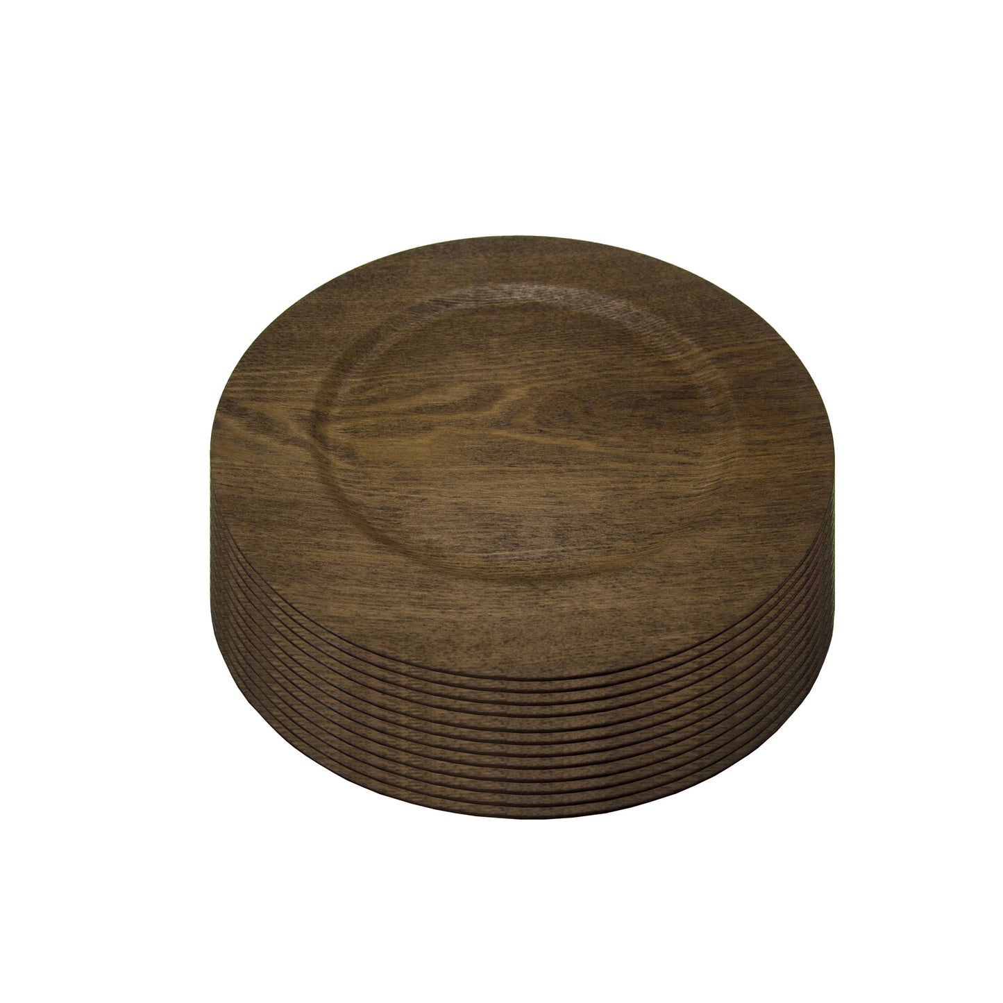 Gibson Home Feri 13" Wooden Skin Luxe Chargers, Set of 12 LuxuryLifeWay Online Store