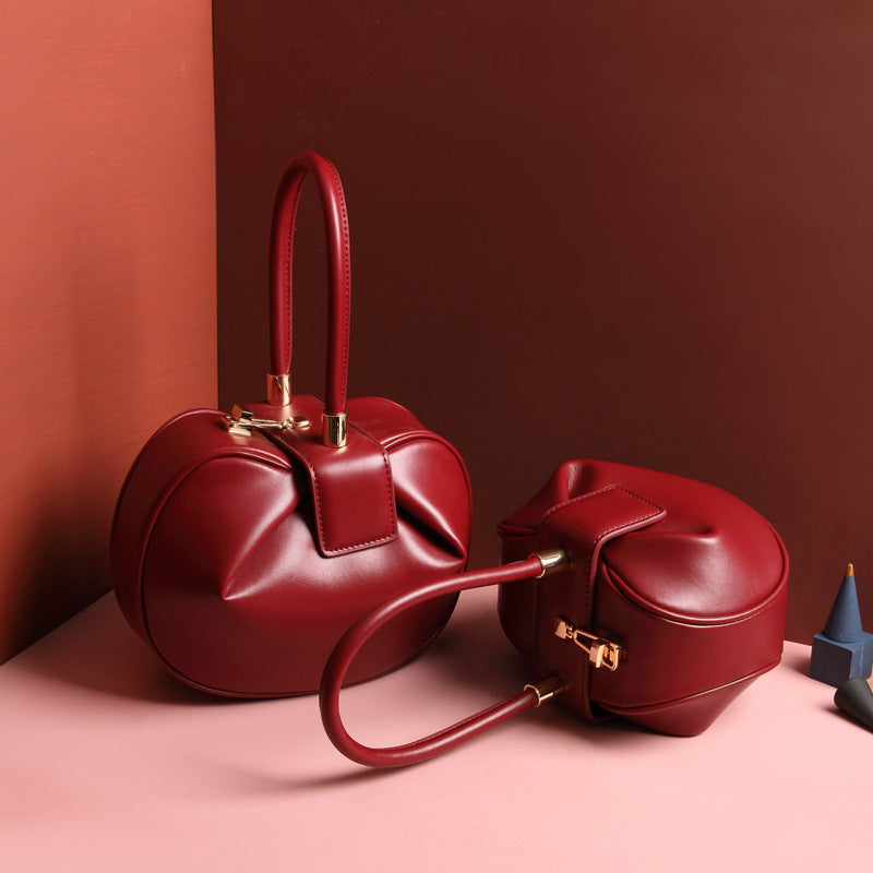 Leather handbags fashion dumplings handbag LadyShow.Store