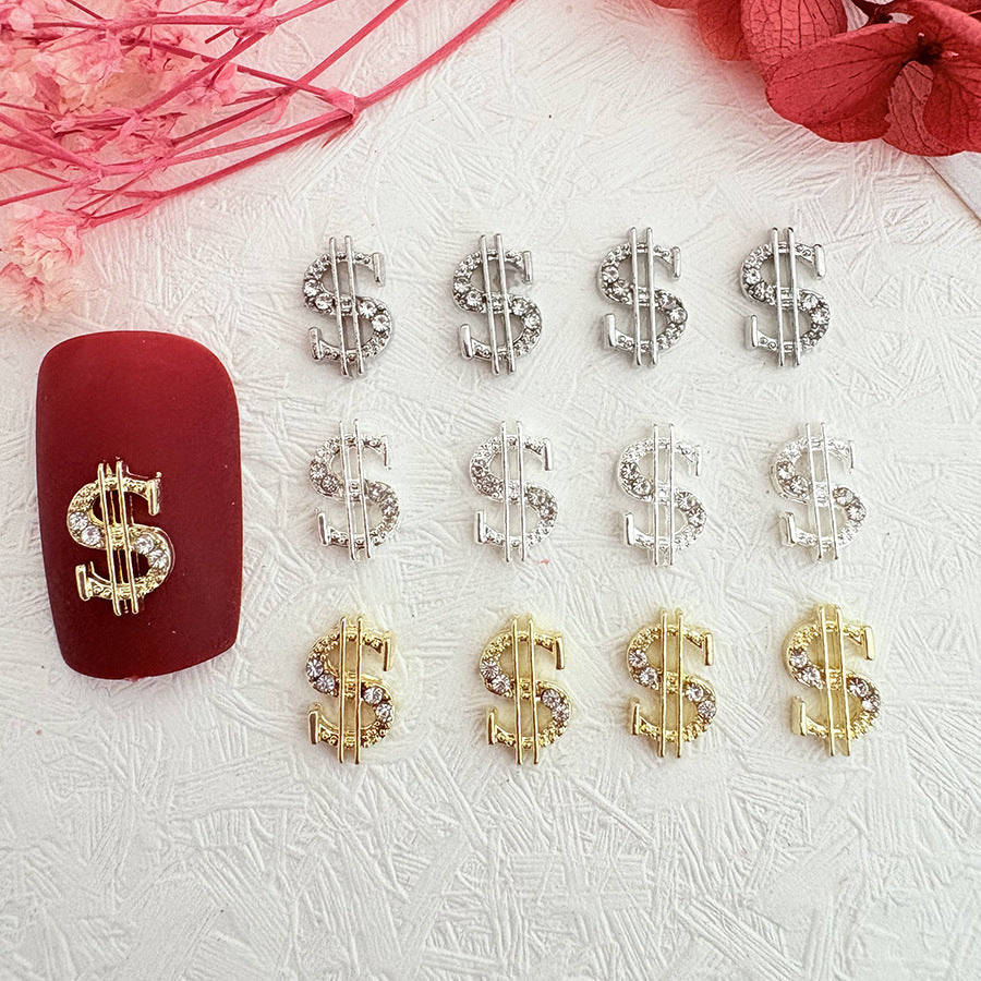 Gold-foil Symbol Alloy Nail Art Accessories LadyShow.Store