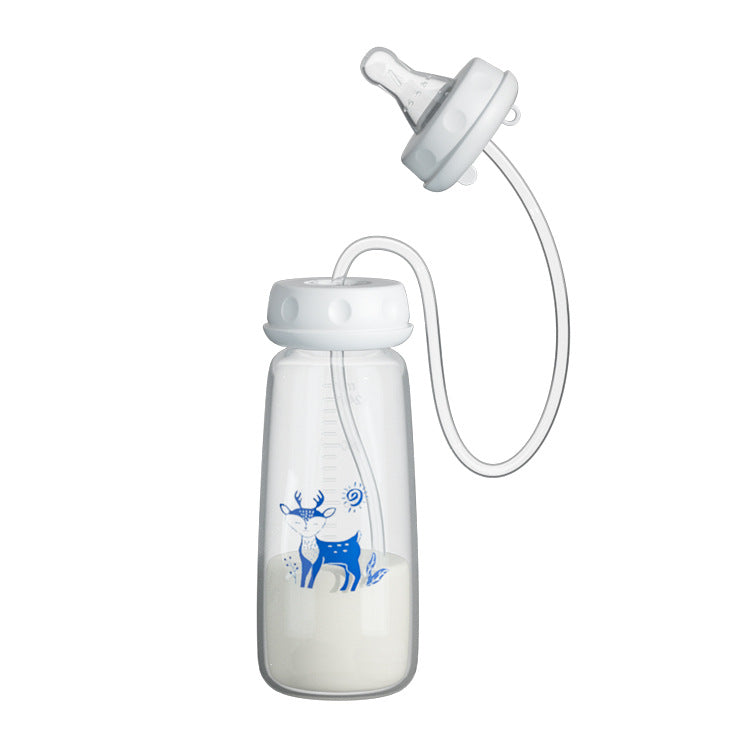 Baby Hand-free Standard Diameter 240ml Feeding Bottle LadyShow.Store