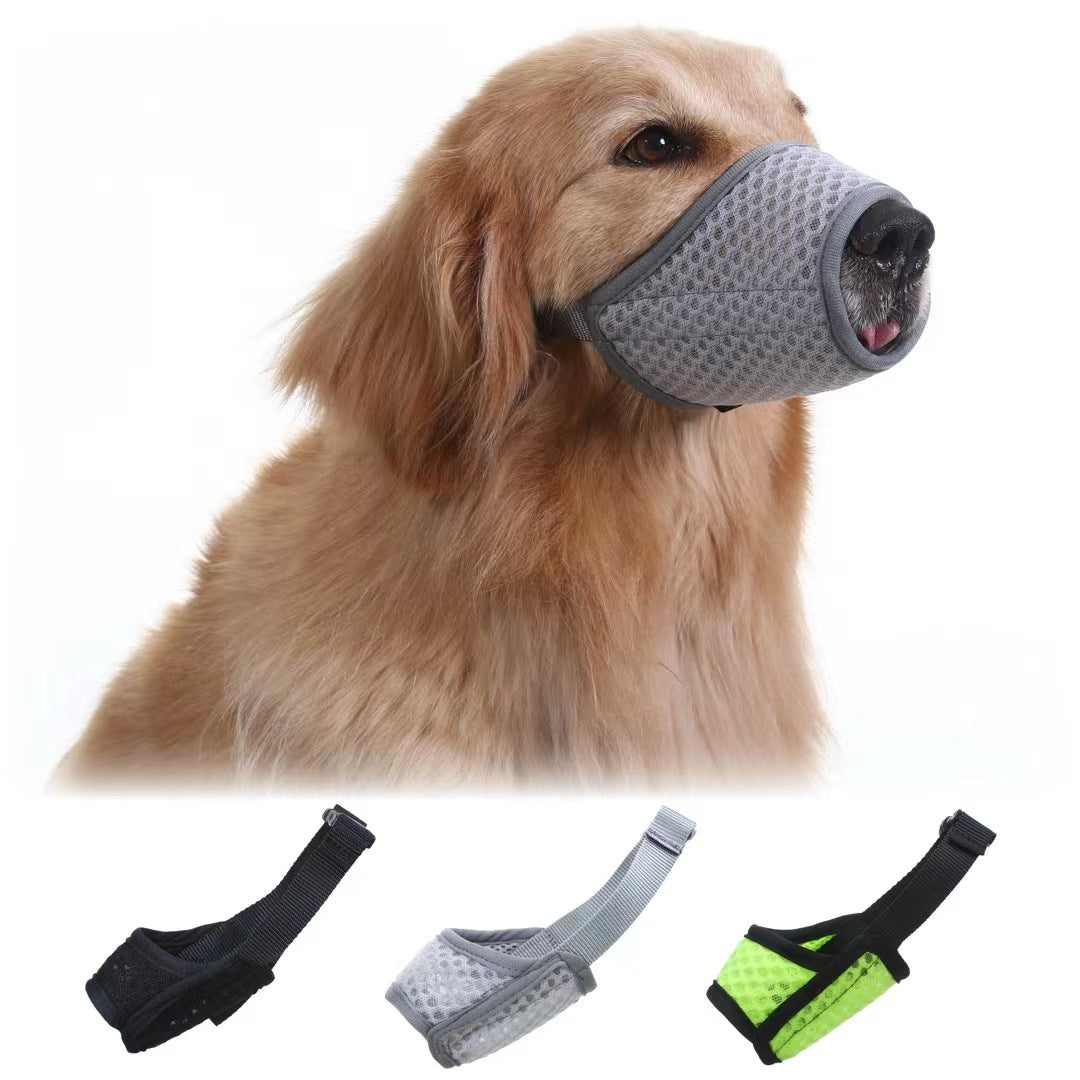 Dog Muzzle Medium Sized Muzzle For Biting And Barking Breathable Mesh Dog Muzzle For Chewing Dog Muzzle With Adjustable Buckle Pets Fashion