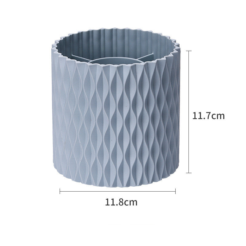 360 Rotating Large Capacity Makeup Brush Portable Storage Box CJD