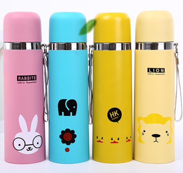 Vacuum Insulated Stainless Steel Cartoon Water Bottle LadyShow.Store