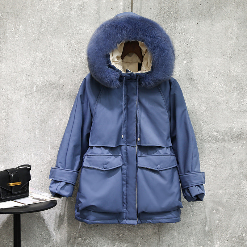 Fur collar down jacket Best YouTube Store