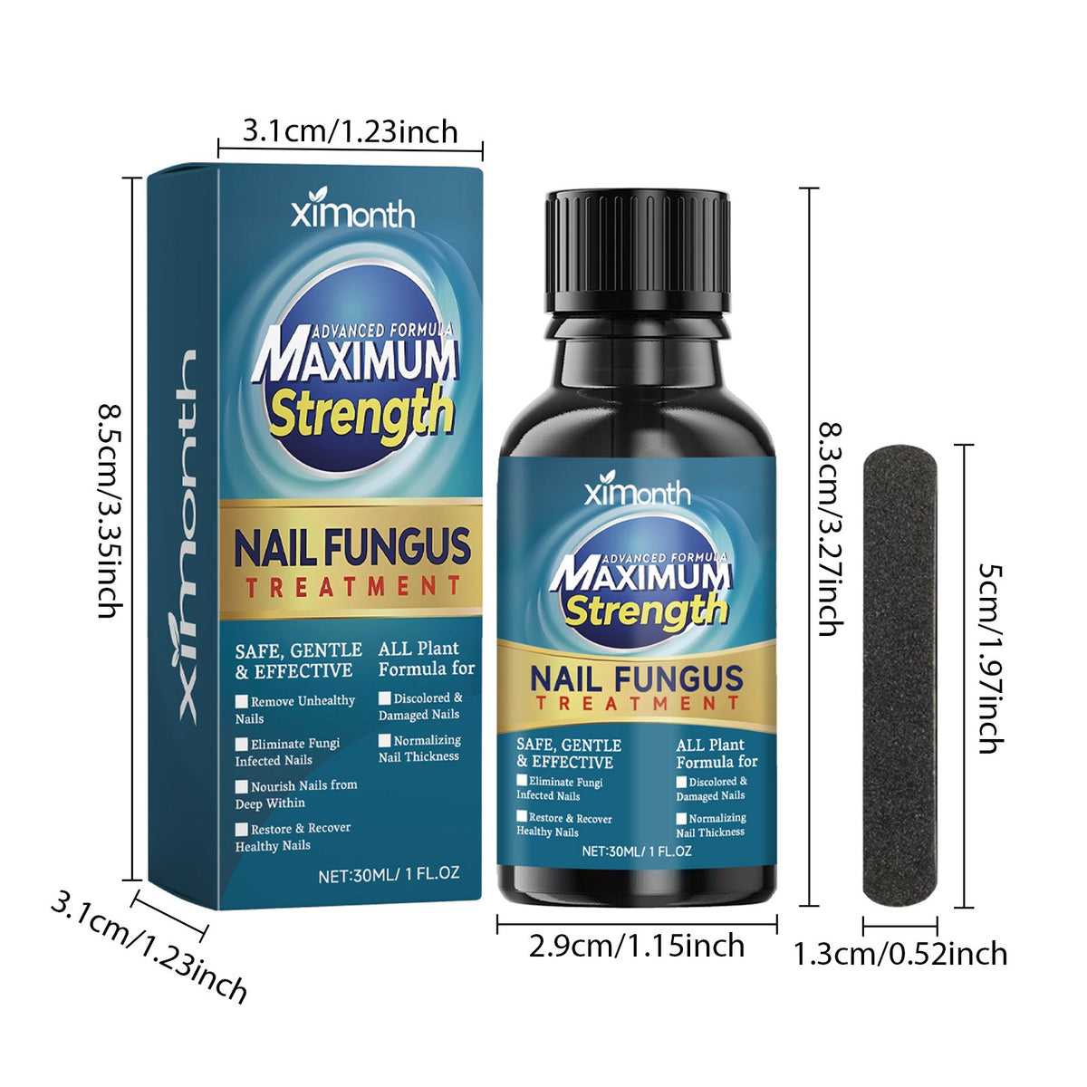 Nail Embedding Thickened Bright Nail Grey Nail Soft Nail Hand Foot Nail Care Liquid Nail Care Liquid 30 Bottles-1 Scraper Box Tri Light Beauty