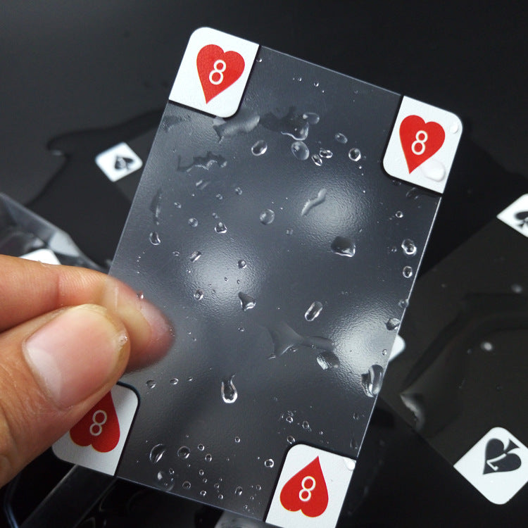 Transparent plastic playing CARDS CJD
