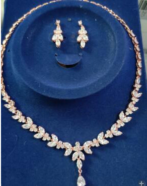 Simple White Bride Zircon Set Women LadyShow.Store