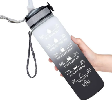 Gradient Color Sports Water Bottle LadyShow.Store