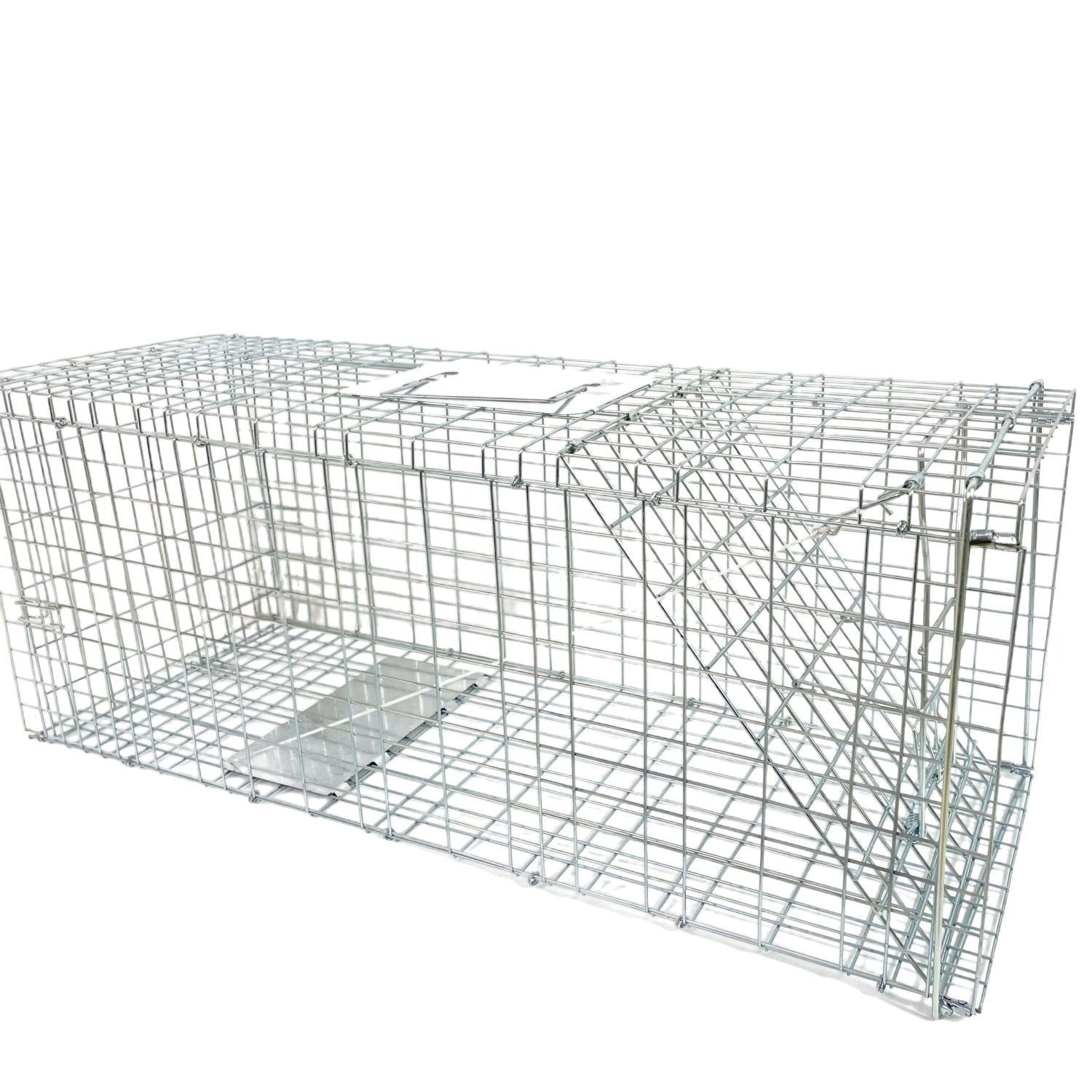 Fully Automatic Cat-trap Cage Foldable Pedal Galvanized Cat Cage Love Rescue Cage Pets Fashion