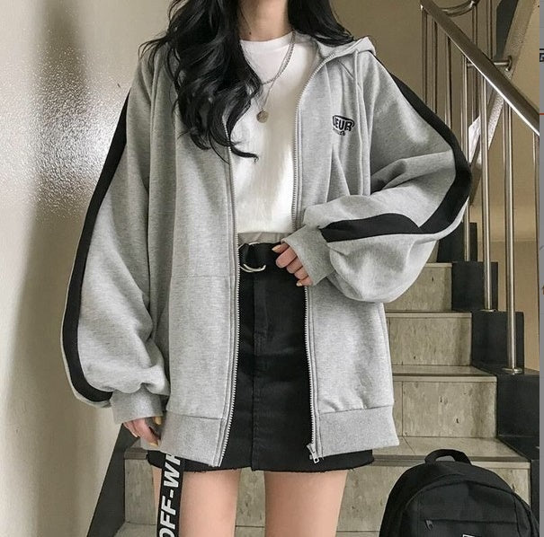 Loose Cardigan Jacket Thickened Plus Fleece LuxuryLifeWay Online Store