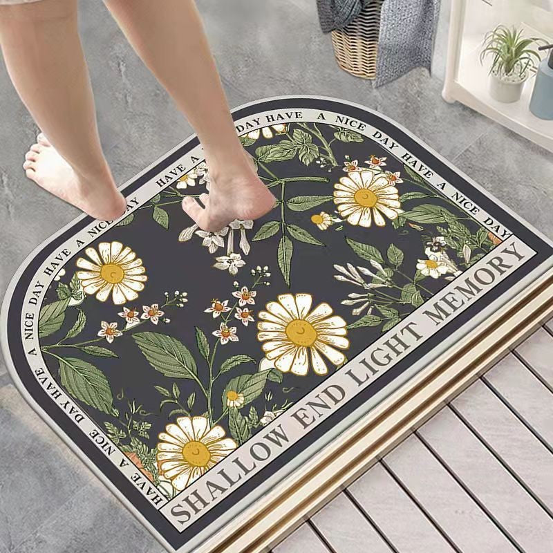 Diatom Mud Floor Mat Nordic Style Bathroom Non-slip Absorbent