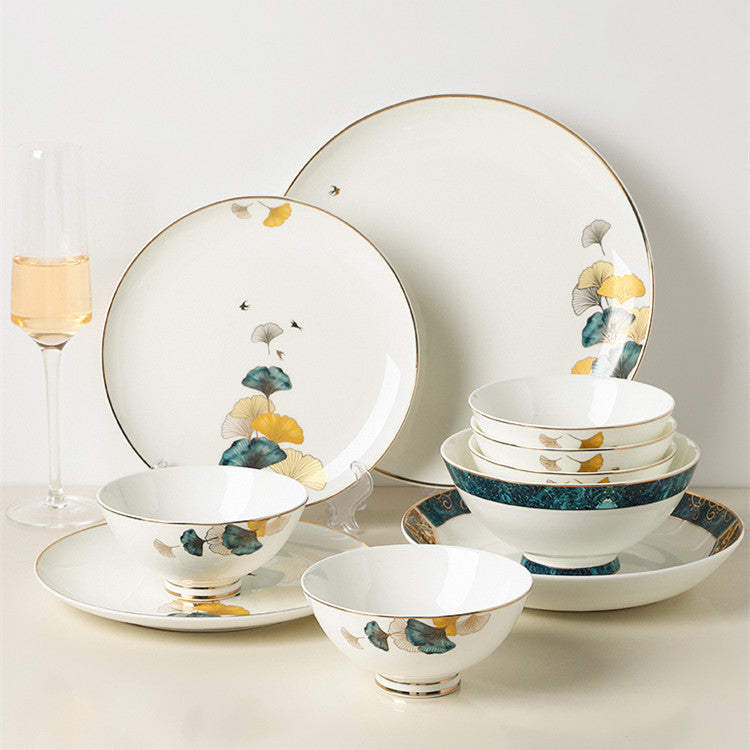 Dinner Plates Ceramic Steak Plate Web Porcelain LadyShow.Store