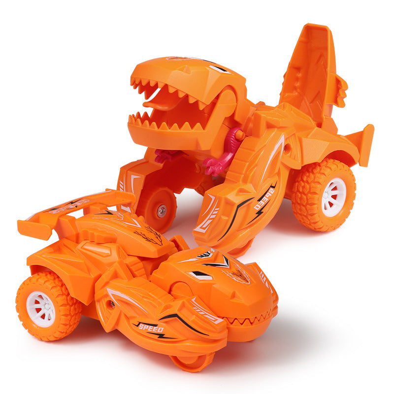 Children's dinosaur toys deformation toy car inertia scooter model dinosaur shape cross-border toy LuxuryLifeWay Online Store