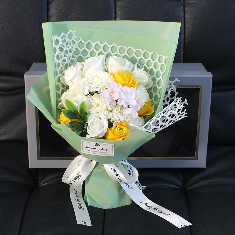 Valentine's Day Gift 19 Rose Soap Bouquet Gift Box LuxuryLifeWay Online Store