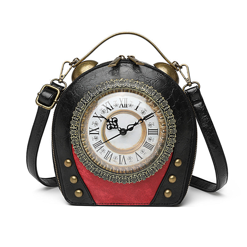 Walking clock antique bag PearlNestDecor.com