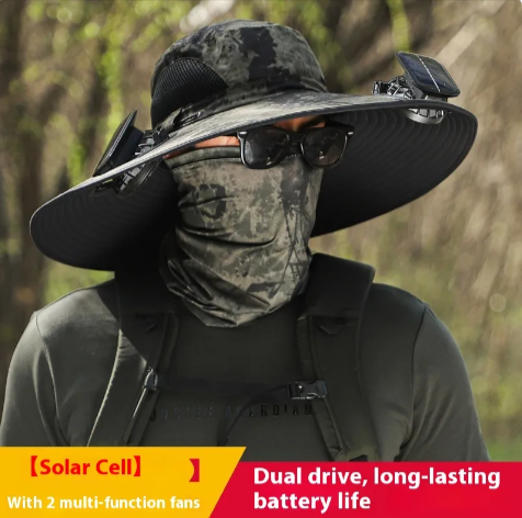 Solar Fan Sunshade Hat Best YouTube Store