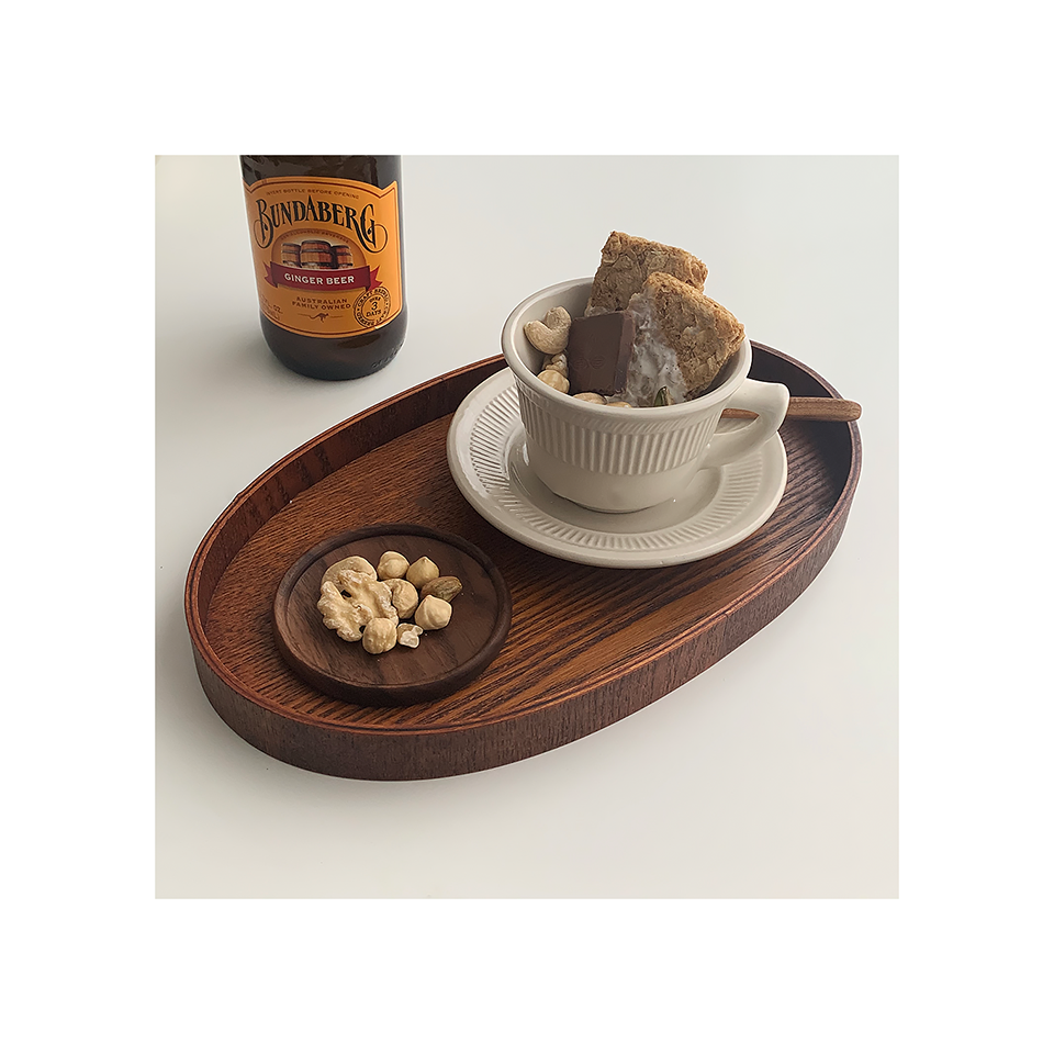Unpainted Japanese Walnut Insulated Wooden Coaster Pi-Mart