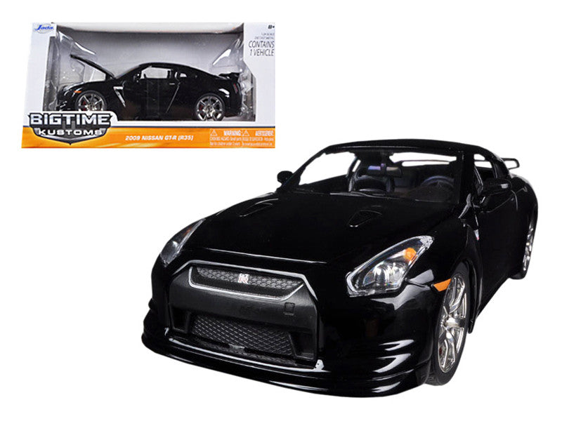 2009 Nissan GT-R R35 Black 1/24 Diecast Car Model by Jada LuxuryLifeWay Online Store