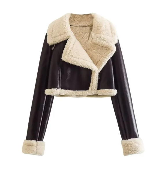 Women's Vintage Faux Leather Jacket Best YouTube Store