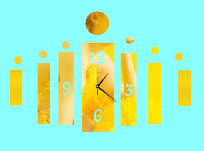 Creative DIY Clock Wall Stickers PearlNestDecor.com