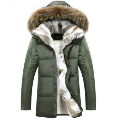 new down jacket men's long section Korean youth lovers men's winter large size coat thickening LuxuryLifeWay Online Store