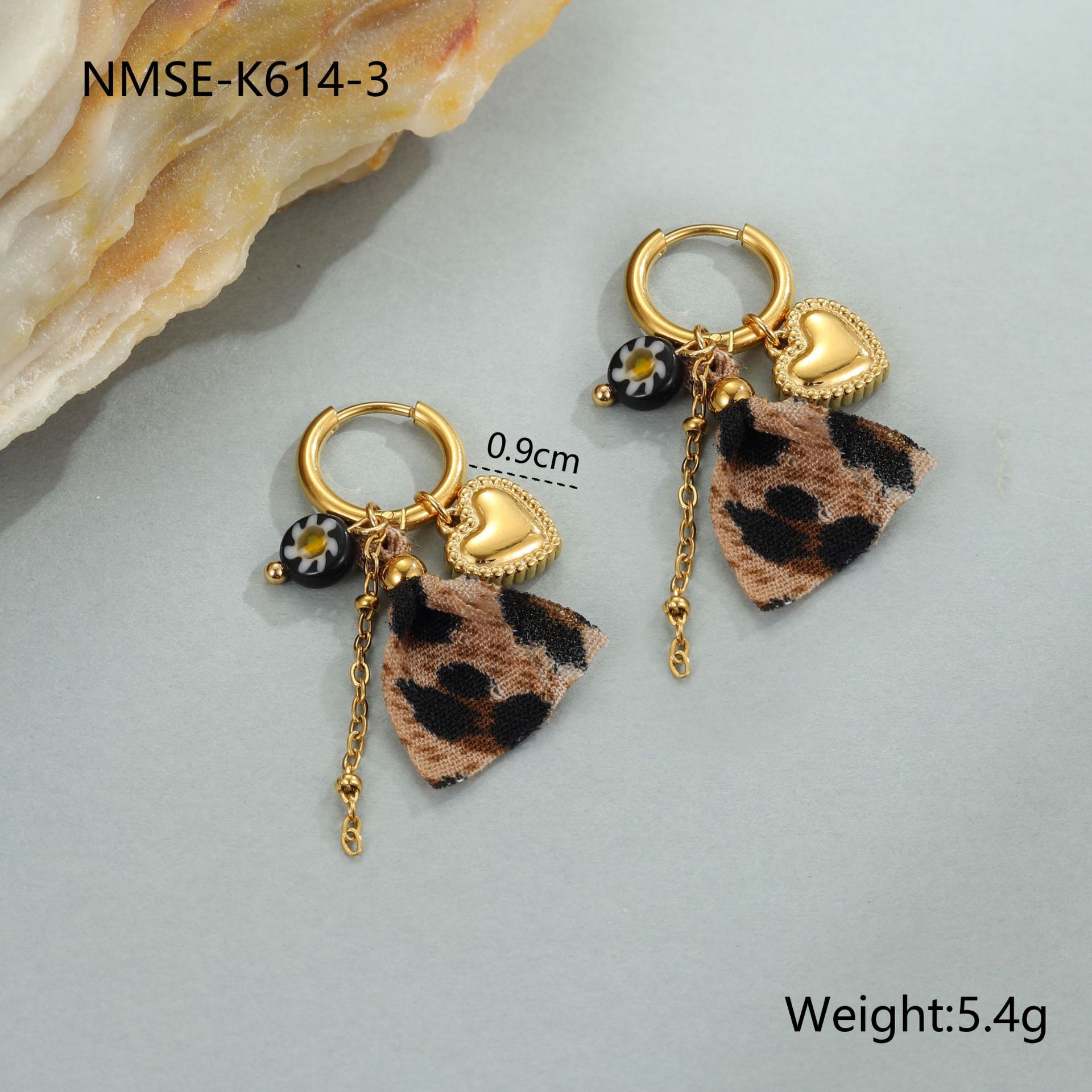 Leopard Series Love Sun Pendant Stainless Steel Ornament LadyShow.Store