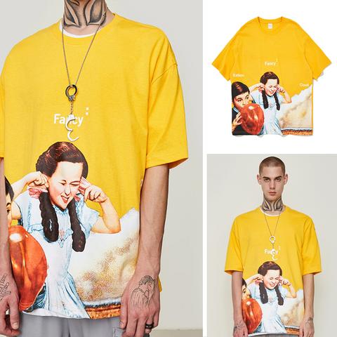 2019 Summer Oversized Cartoon Streetwear T-Shirt Pi-Mart