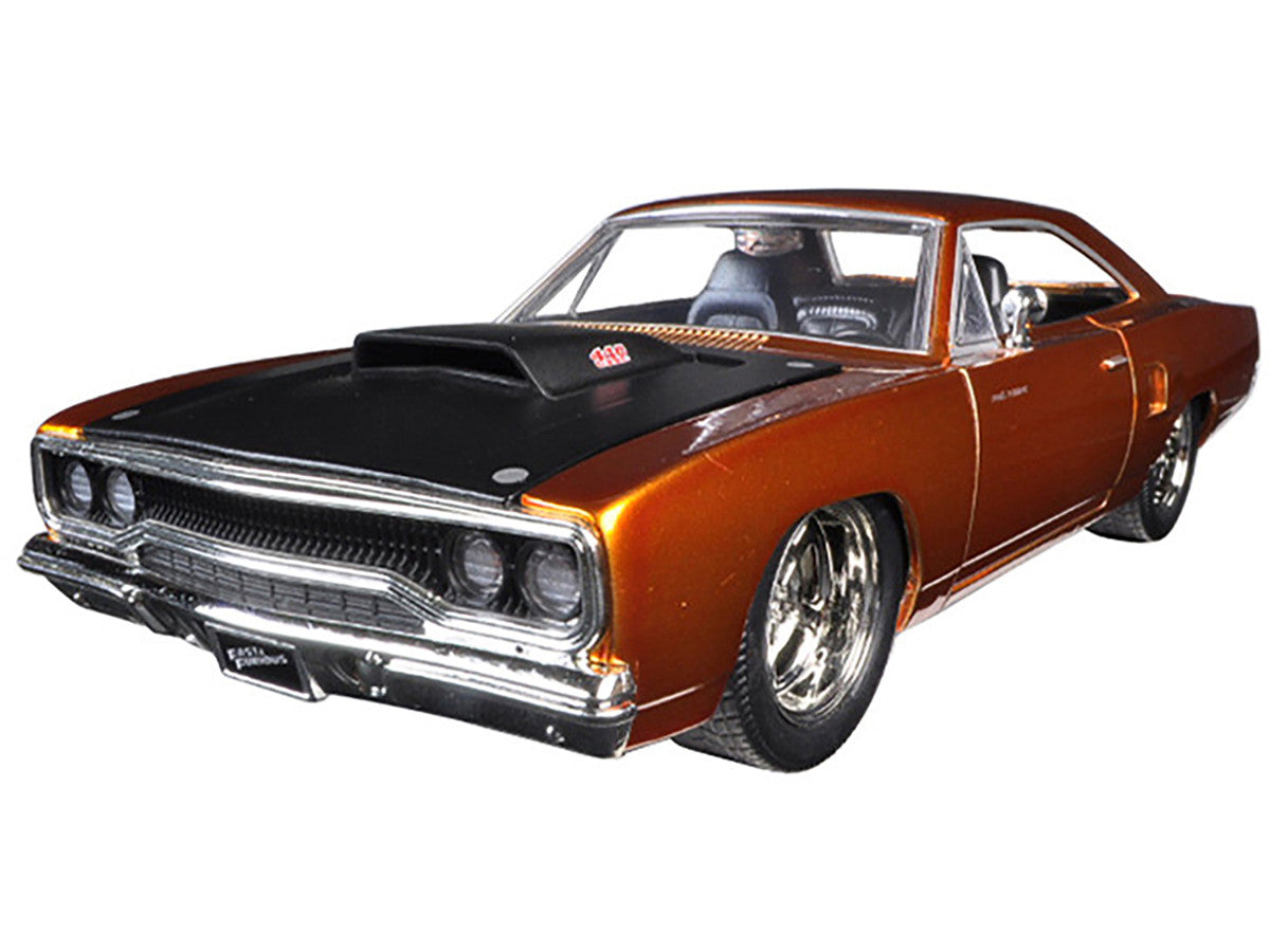 Dom's 1970 Plymouth Road Runner Copper with Black Hood "Fast & Furious 7" (2015) Movie 1/24 Diecast Model Car by Jada LuxuryLifeWay Online Store
