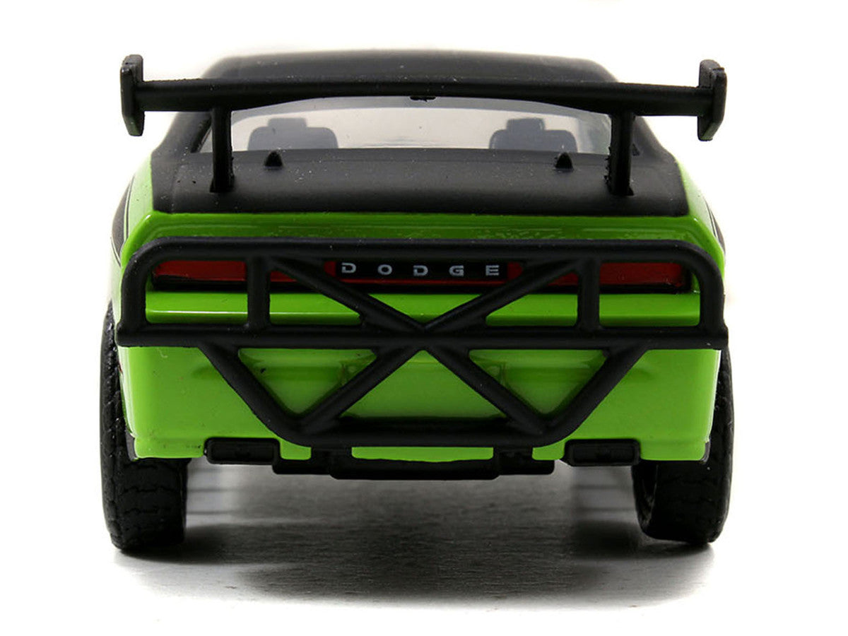 Letty's Dodge Challenger SRT8 Green with Matt Black Top and Hood and Black Stripes "Furious 7" (2015) Movie "Fast & Furious 25th Anniversary" Series 1/32 Diecast Car Model by Jada LuxuryLifeWay Online Store