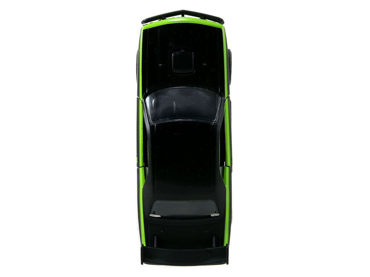 Letty's Dodge Challenger SRT8 Green with Matt Black Top and Hood and Black Stripes "Furious 7" (2015) Movie "Fast & Furious 25th Anniversary" Series 1/32 Diecast Car Model by Jada LuxuryLifeWay Online Store