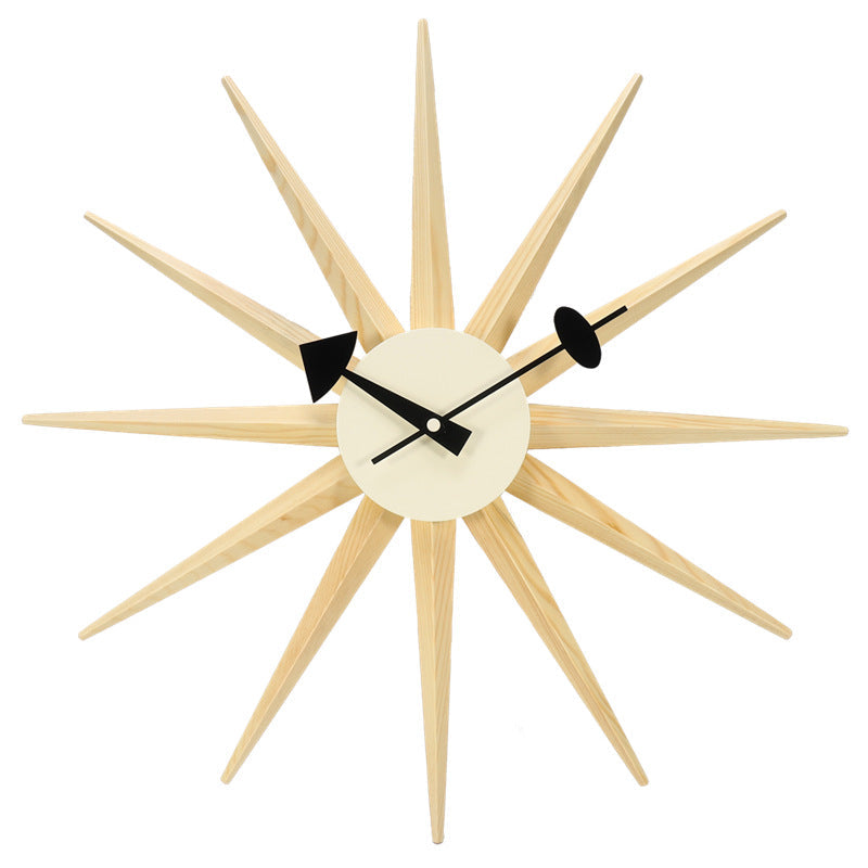 Creative Sun Light Wall Clock PearlNestDecor.com