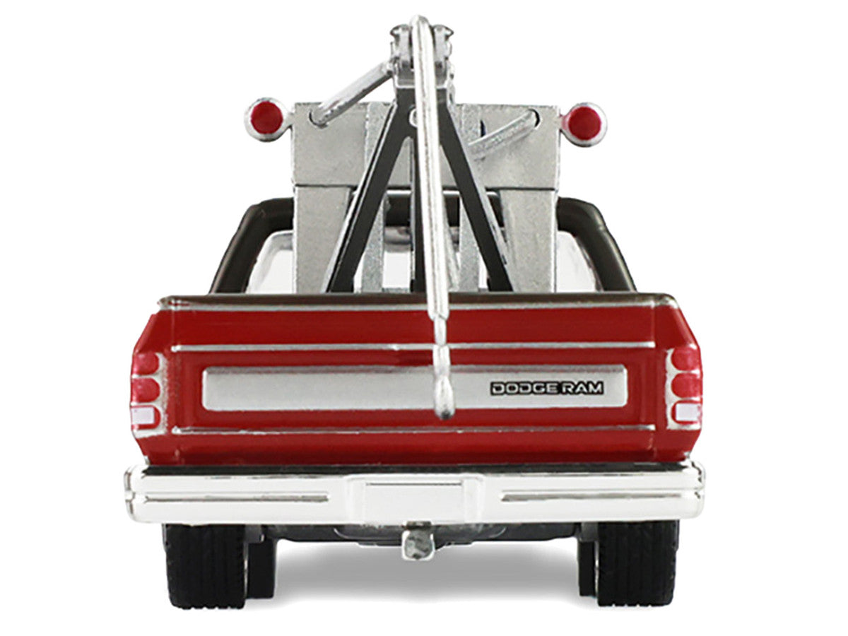 1983 Dodge Ram D-100 Royal SE Tow Truck with Drop-In Tow Hook "Hobby Shop Auto Mechanic" Brown and Red with Work Lights "The Hobby Shop" Series 17 1/64 Diecast Model Car by Greenlight LuxuryLifeWay Online Store