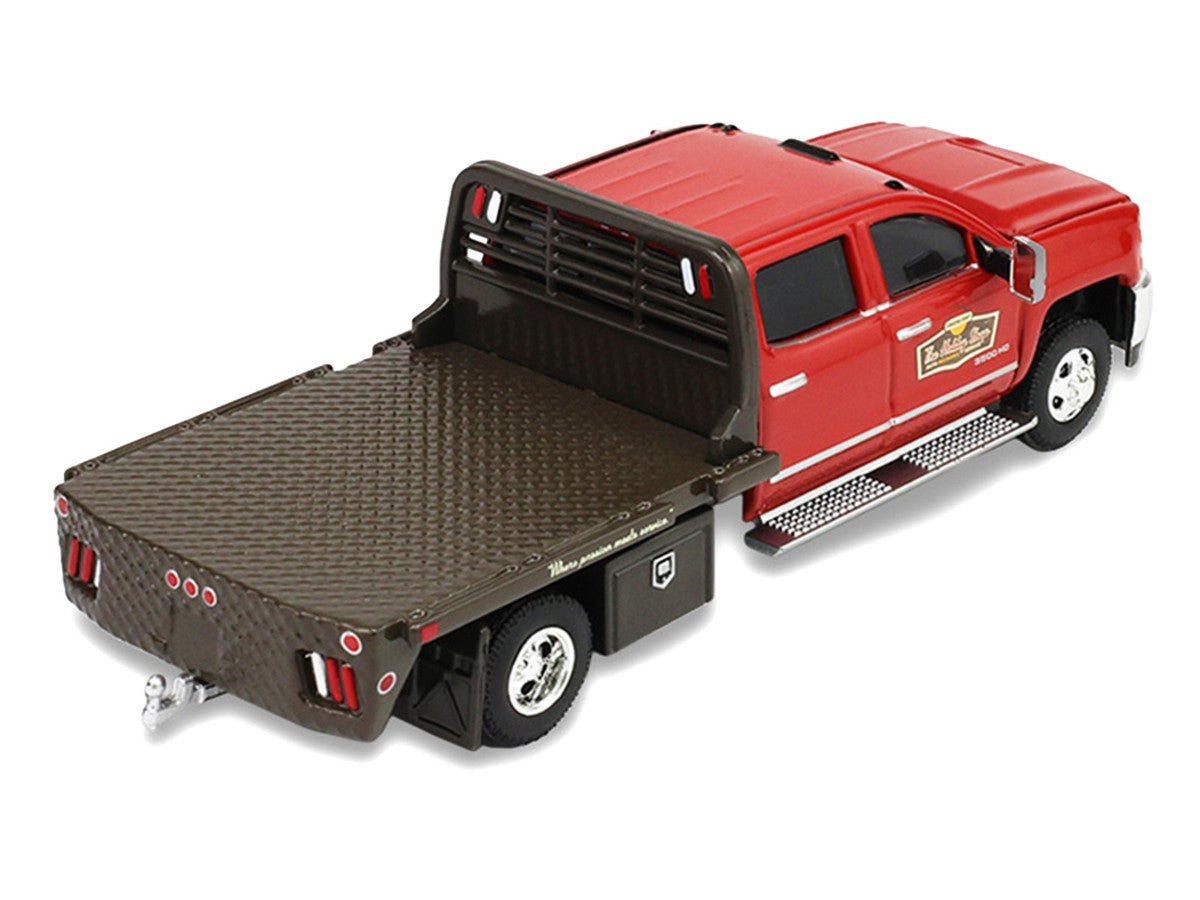 2016 Chevrolet Silverado 3500HD Dually Flatbed Truck "Hobby Shop Auto Mechanic" Red with Tool Cabinet "The Hobby Shop" Series 17 1/64 Diecast Model Car by Greenlight LuxuryLifeWay Online Store