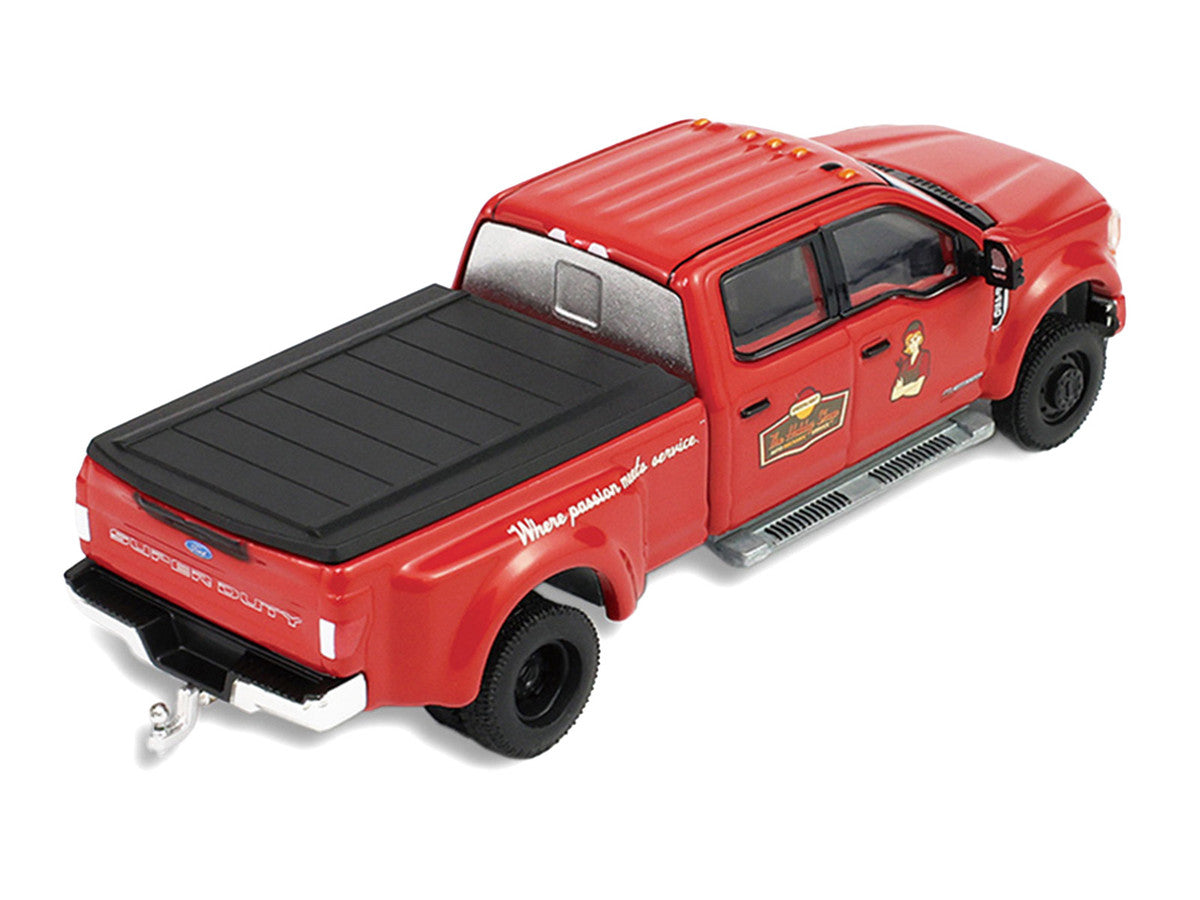 2022 Ford F-450 Dually Pickup Truck "Hobby Shop Auto Mechanic" Red with Mechanic Figure "The Hobby Shop" Series 17 1/64 Diecast Model Car by Greenlight LuxuryLifeWay Online Store