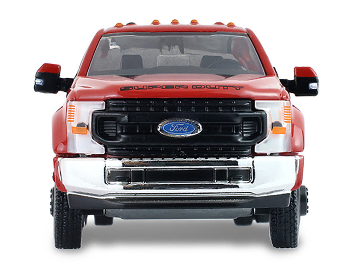 2022 Ford F-450 Dually Pickup Truck "Hobby Shop Auto Mechanic" Red with Mechanic Figure "The Hobby Shop" Series 17 1/64 Diecast Model Car by Greenlight LuxuryLifeWay Online Store