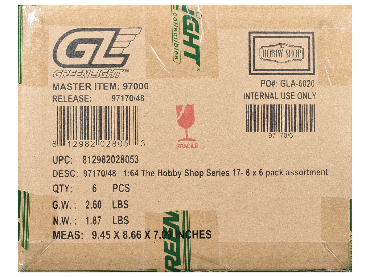 "The Hobby Shop" Series 17 Set of 6 pieces 1/64 Diecast Model Cars by Greenlight LuxuryLifeWay Online Store