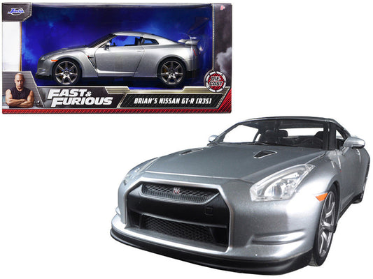 Brian's Nissan GT-R (R35) Silver "Fast & Furious" Movie 1/24 Diecast Model Car by Jada LuxuryLifeWay Online Store