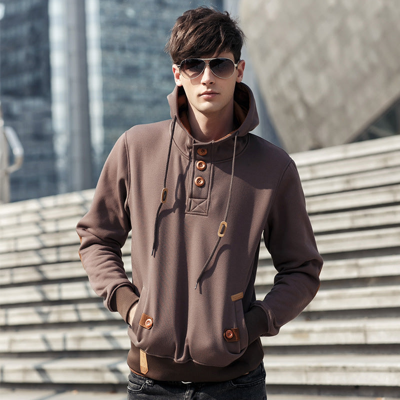 Casual Loose Hooded Student Men's Jacket