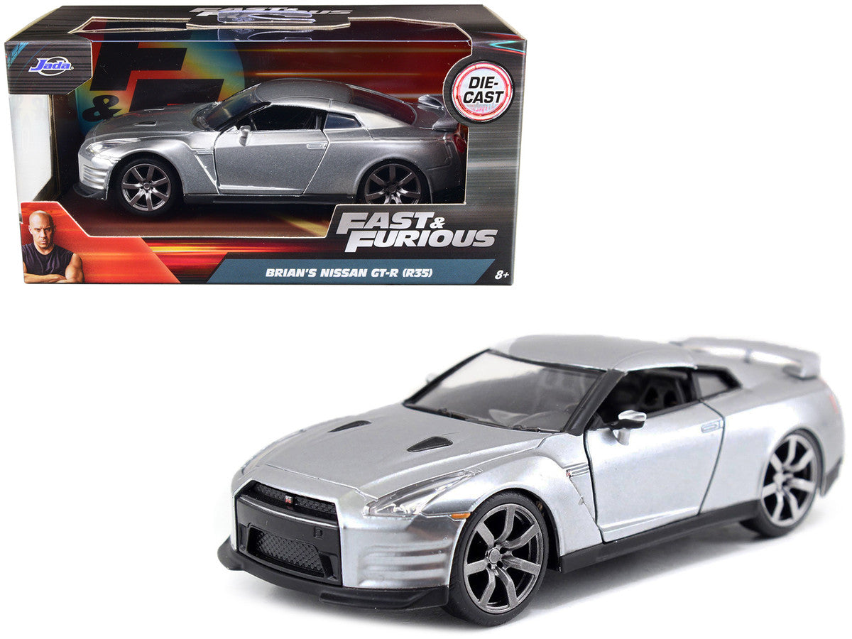Brian's Nissan GT-R (R35) Silver Metallic "Fast & Furious" Movie 1/32 Diecast Model Car by Jada LuxuryLifeWay Online Store