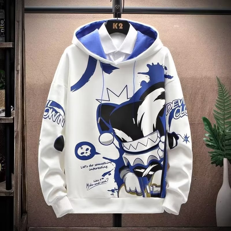 Anime Fleece-lined Thickened Hooded Sweatshirt LadyShow.Store