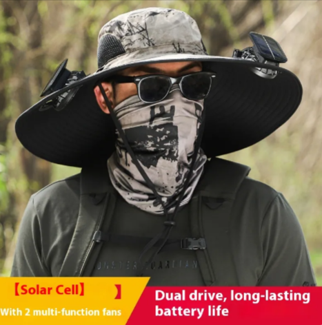 Solar Fan Sunshade Hat Best YouTube Store