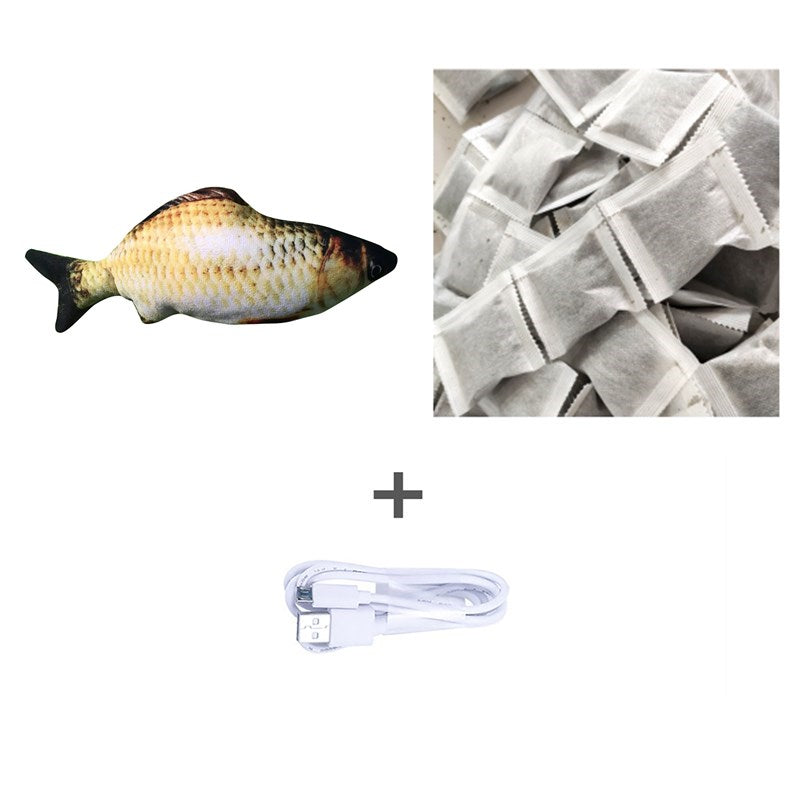 Without Cat Nip Version - Electric Jumping Fish Simulation Electric Fish Toy Pets Fashion