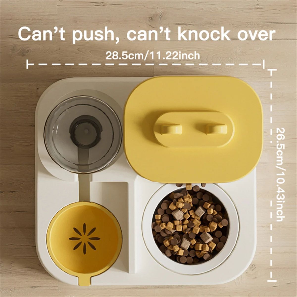 Pet Cartoon Feeding And Watering Dispenser With Large Capacity - Universal Cat And Dog Bowls For Pets Pets Fashion