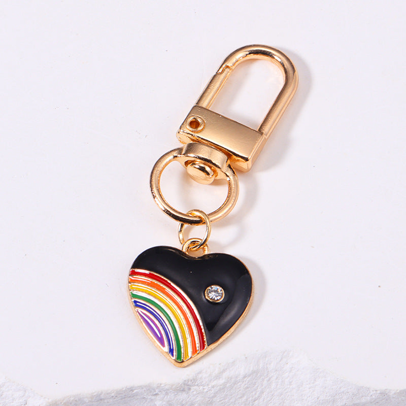 Rainbow Love Metal Keychains Handbag Ornaments LadyShow.Store