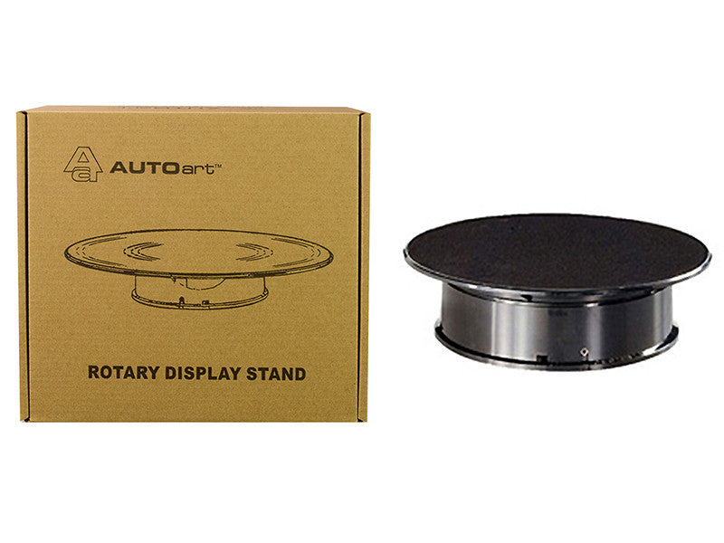 Rotary Display Turntable Stand Small 8 Inches with Black Top for 1/64, 1/43, 1/32, 1/24 Scale Models by Autoart LuxuryLifeWay Online Store