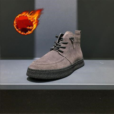 Trendy Casual High-Top Thick Sole Shoes LadyShow.Store