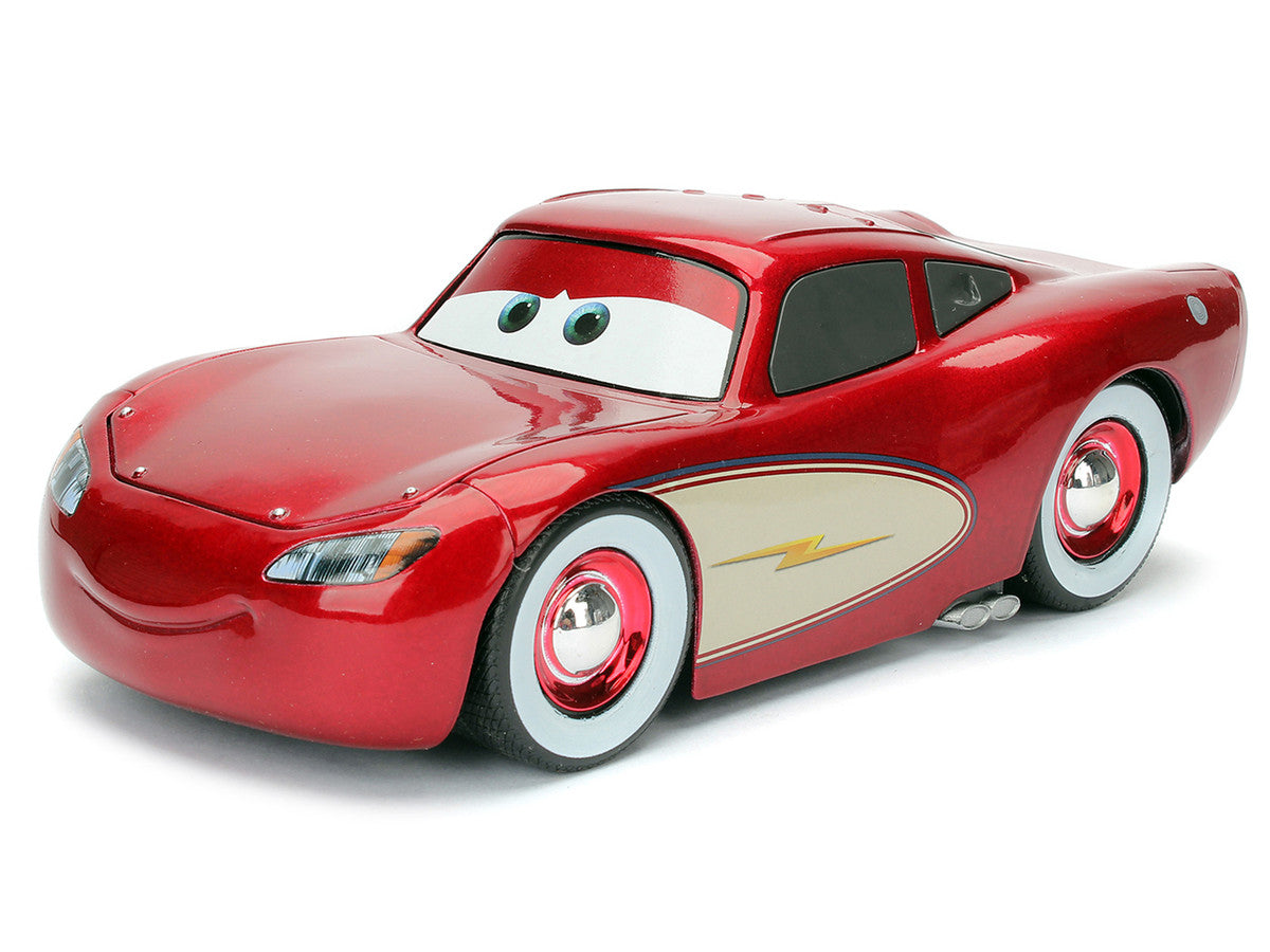 Cruising Lightning McQueen Red Metallic with Extra Wheels Disney & Pixar "Cars" Movie "Hollywood Rides" Series Diecast Model Car by Jada LuxuryLifeWay Online Store