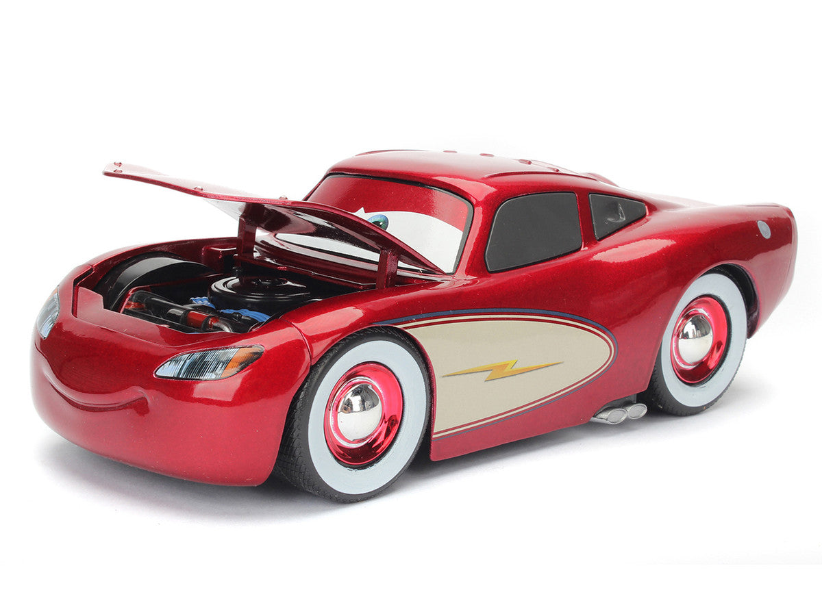 Cruising Lightning McQueen Red Metallic with Extra Wheels Disney & Pixar "Cars" Movie "Hollywood Rides" Series Diecast Model Car by Jada LuxuryLifeWay Online Store