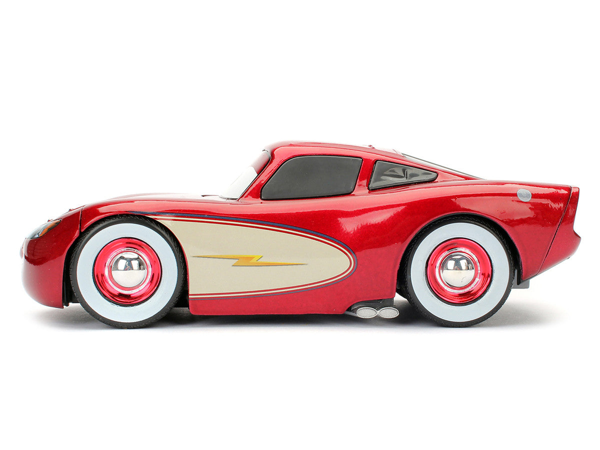 Cruising Lightning McQueen Red Metallic with Extra Wheels Disney & Pixar "Cars" Movie "Hollywood Rides" Series Diecast Model Car by Jada LuxuryLifeWay Online Store